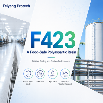 F423 — Una resina poliaspartica adatta agli alimenti per prestazioni di sigillatura e rivestimento affidabili